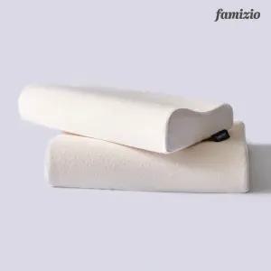 [파미지오] 고밀도 3D 입체 경추 메모리폼 베개 2종 이중커버 포함