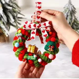 제너럴케이 크리스마스 리스 트리 만들기 세트 모루 DIY 키트