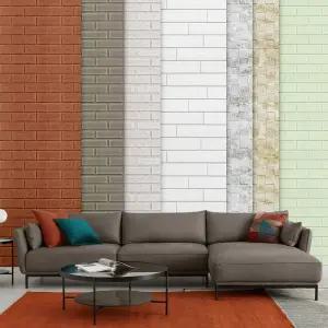 폼블럭 10M 20M 단열 벽돌 벽지 인테리어 시트지 도배