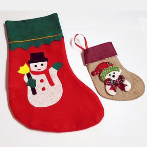 산타양말/ 성탄 크리스마스 선물주머니 포장 쇼핑백 부직포가방 어린이선물