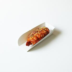 {소량} SY 핫도그홀더 무지 대 종이트레이접시 100개