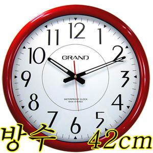 대형방수시계 42Cm 벽시계 수영장 사우나 목욕탕 욕실 습기 많은곳에/올클락