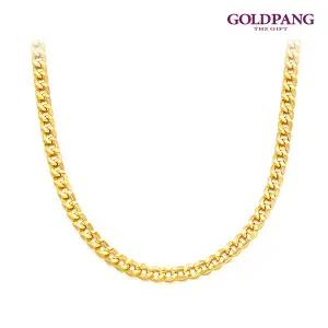 [골드팡] 14k 라운딩 커브체인 목걸이 3타입-남
