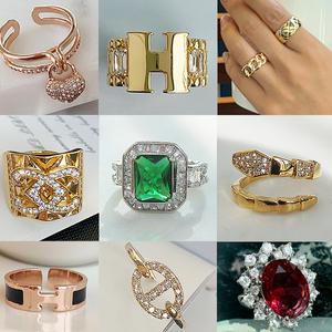 로라스타일 여름 신상 데일리 체인 진주 반지 레이어드