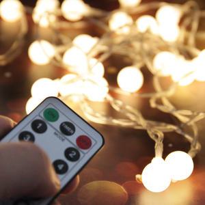 LED앵두전구 30구 50구 알전구 건전지포함 전구트리