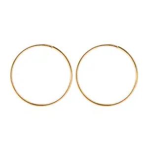 14K GOLD 베이직 링 귀걸이 18mm