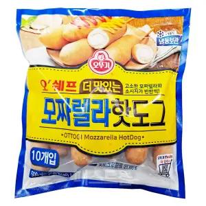 오뚜기 오쉐프 모짜렐라 핫도그(50g X 10개입) 500g