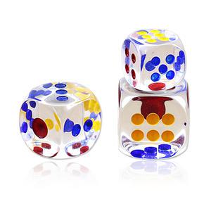 투명 주사위 24mm 30mm 35mm 육면체 아크릴 보드게임