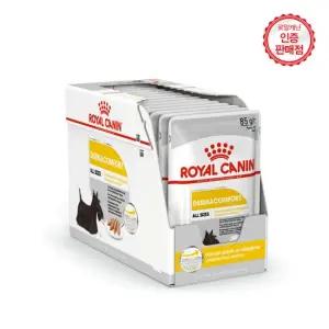 로얄캐닌 독 미니 더마컴포트 파우치 85g 12팩