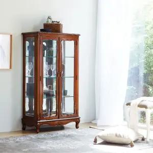 [무료배송] 클래식 엔틱가구 수입가구 미엘 엔틱 양문유리장식장