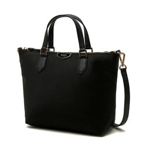 [헤지스](대구신세계)블랙 로고 가죽배색 나일론 토트백 HIBA5E301BK