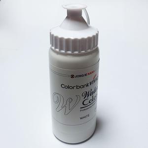 비비드수채화물감 220ml 흰색/종이나라 대용량낱색 리필용 학교 유치원 미술학원 수업준비물