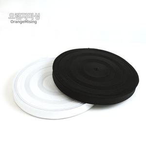 (오렌지미싱) 1롤 고무줄 30mm 허리 고무밴드 흰색 검정