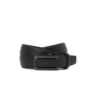 [닥스](강남점)DBBE2E089BK 블랙 체크배색 가죽 자동벨트