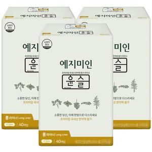 예지미인 윤슬 팬티라이너 롱 40개 3팩 (120개)