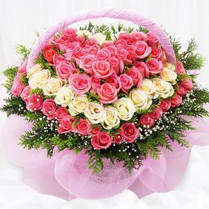 당일 꽃배달 장미꽃 100송이 백송이 꽃바구니 A1012