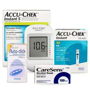 아큐첵인스턴트 측정기+시험지50매+침110개+솜100매 D
