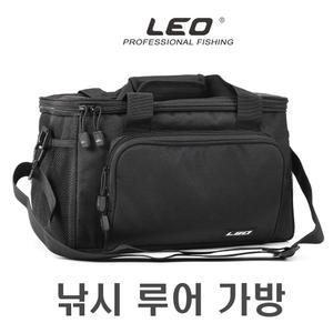 LEO 루어 낚시 가방 태클 박스 밑밥통 미끼통 쪽가위 수납 전용가방 밀리터리