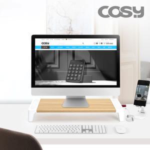 원목 모니터받침대 스탠드 선반 노트북거치대 USB허브 ST4027UB