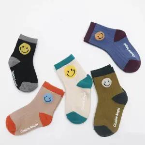 [보리보리/지앤]지앤 유아아동양말 h어반스마일 5족세트 남아여아 공용양말(무배)