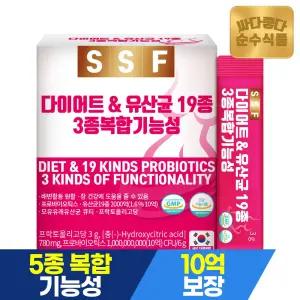 순수식품 다이어트 유산균 19종 3종복합기능성 1박스(30포)