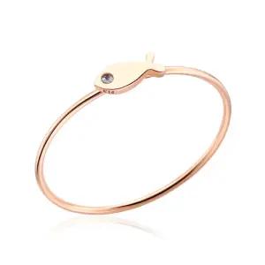 14K 물고기 탄생석 1mm 블루11월 토파즈 텐션링 반지 NPR29266