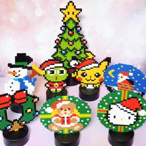 크리스마스트리 LED디폼블럭 톡톡 만들기 블럭아티 도안