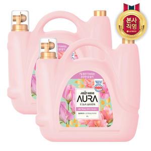 샤프란 아우라 대용량섬유유연제 윌유메리미 8L 2개