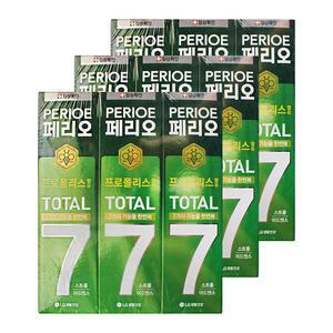 엘지 페리오 토탈7 치약 스트롱 어드밴스 140g 3입 3개