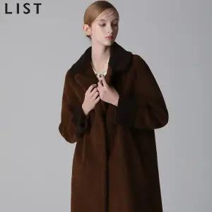 [리스트] LUX 컬러포인트 리버시블 부클 코트