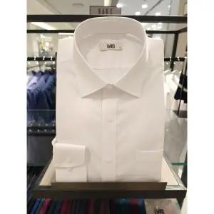 [닥스](김해점)2025 닥스 일반핏 긴소매  솔리드 스판소재 화이트셔츠