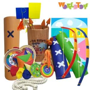 국산 대형윷 윷놀이 세트 투호 딱지 팽이 사방 치기 오재미 발제기 판제기 줄다리기줄 전통 민속 놀이