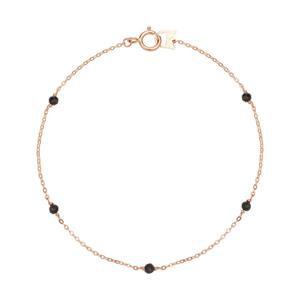 [모아르]14K 팔찌 체인 금팔찌 블랙 스피넬