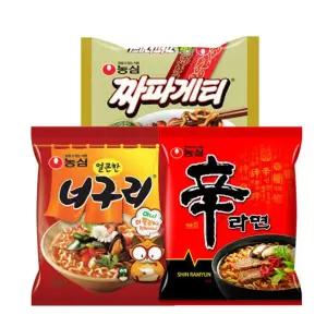 신라면10봉+짜파게티10봉+얼큰너구리10봉 총30봉