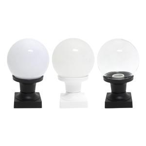 대성 5인치 원형 PC글러브 문주등 75받침 야외 데크등 옥외등 보안등 각파이프 받침대형 구슬조명 직부등