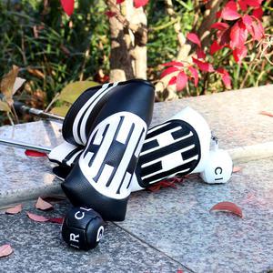 써클 디자인 골프 일자 반달 말렛 퍼터 자석 헤드 커버