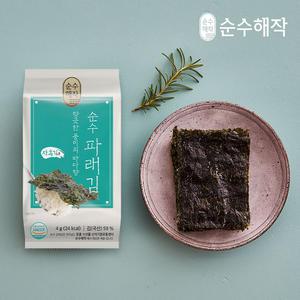 [품질보장] 순수해작 순수 파래 도시락김 4g, 24봉