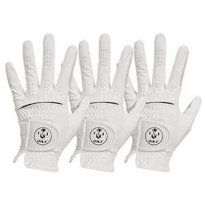 맥시브 일반형 반양피 골프장갑, 25호, 3매입