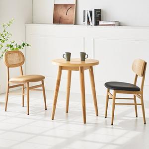 [기타]CZ4260 원목 원형 테이블 600 2colors