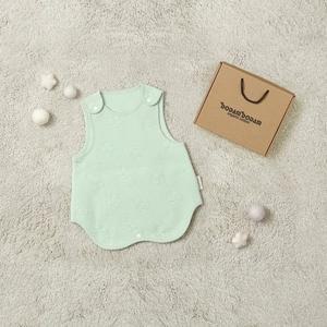 [도담도담][도담도담오가닉]  배앓이방지민트그린코튼유아소프트수면조끼+선물박스-4계절