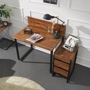 [우아미]저렉스 멀바우 원목 철제 책상 900