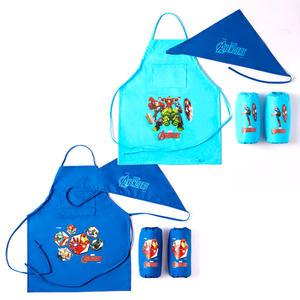 마블 어벤져스 앞치마 토시 두건 세트 어린이 미술