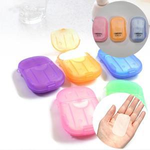 휴대용 일회용 종이비누 여행용 학생 단체 인쇄가능 20매