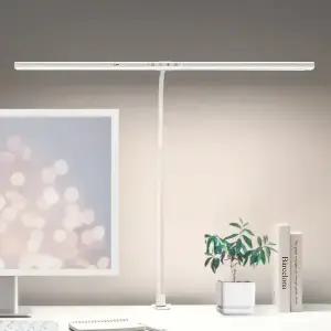 플랜룩스 LED 와이드 스탠드 조명 집게형 클램프 공부 책상 스탠드 조명