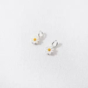 비즈아이 [8-543-04]순은펜던트 실버 데이지꽃양면+O링 6mm 실버925 ,1개