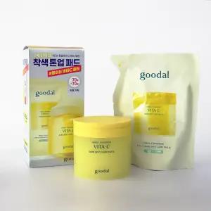 구달 청귤 비타C 잡티케어 패드 알파 본품 70매 + 리필 70매