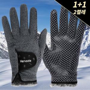 [지맥스]1+1 GMAX 핸즐 겨울 방한 기모 가죽 필드 파크 라운딩 골프 장갑