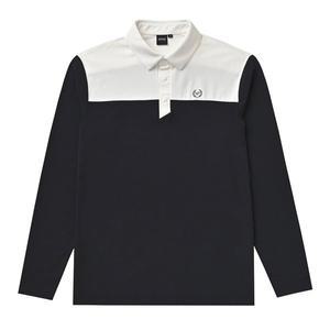 [슈페리어]  (최초가33915)남성 간절기 배색 긴팔 티셔츠 블랙 (IGC140339)