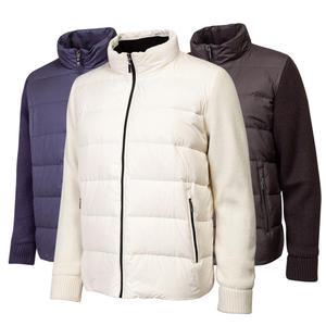남자 오리털 패딩 니트 점퍼 남성 겨울 방한 덕 다운 잠바