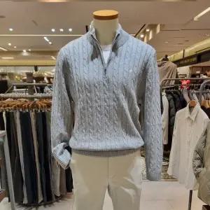 [올젠](의정부점)메리노울 케이블 하프짚업 스웨터 4컬러 1205 EUF